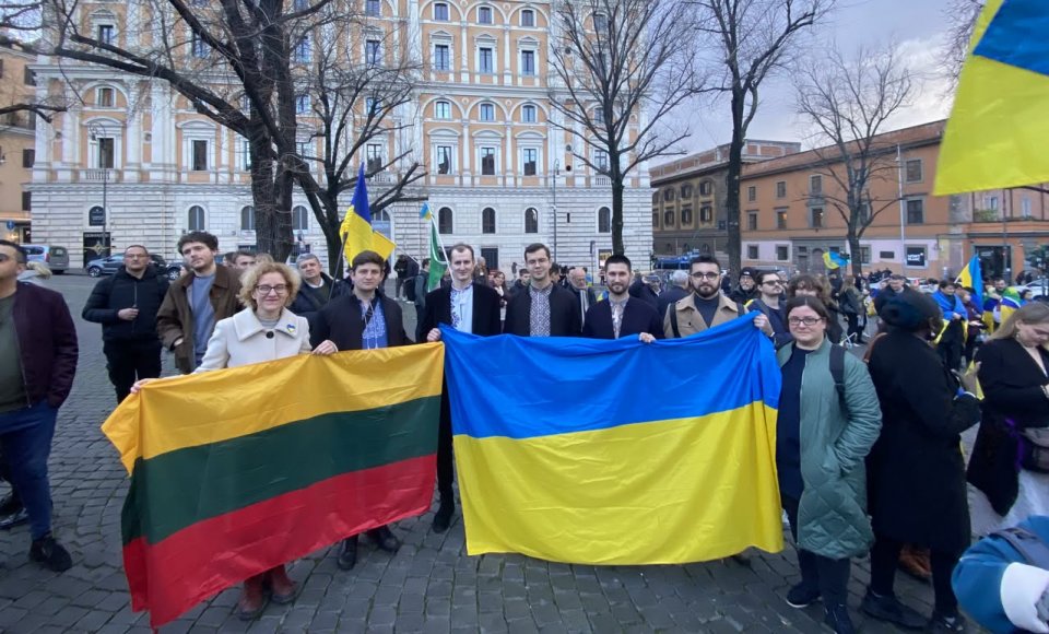 Paminėtos antrosios Rusijos pradėto karo Ukrainoje metinės