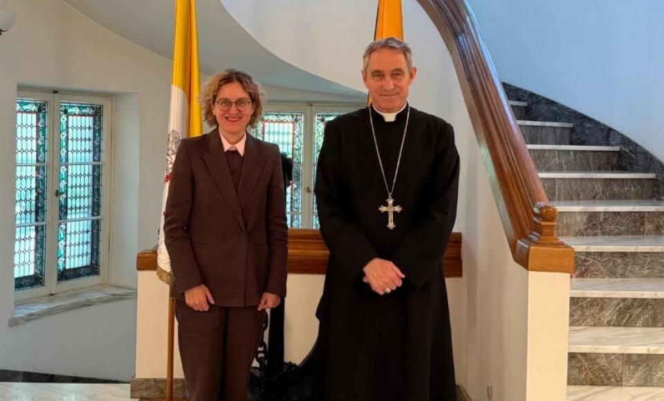 Ambasadorė susitiko su apaštališkuoju nuncijumi, arkivyskupu Georgu Gänsweinu